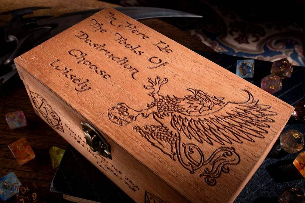 Critit - Vente Dé - Boîte à dés en bois Griffin0