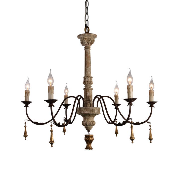 Alessia 6-Light Chandelier for wholesale by Terracotta Designs