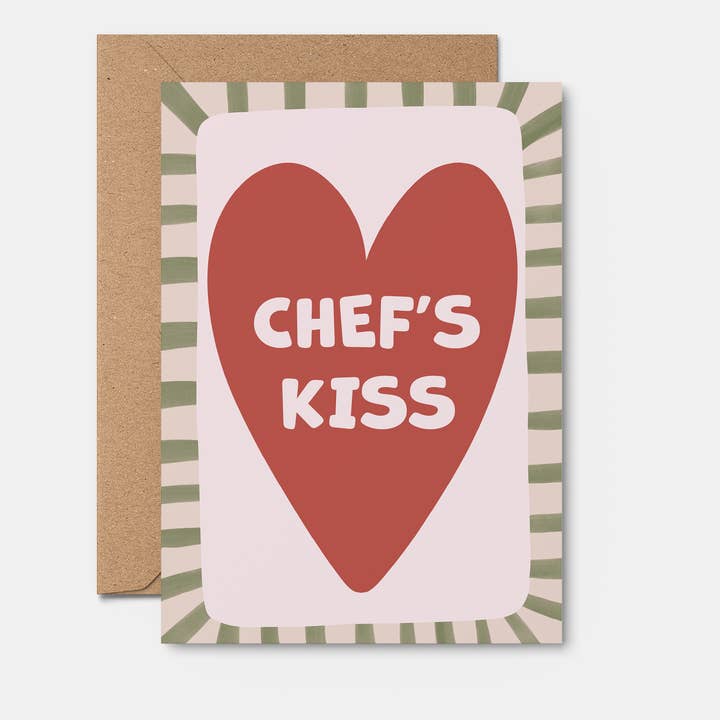 Chefs kiss | FUN GREETING CARD, thank you card, love, food for wholesale by From Rosalie