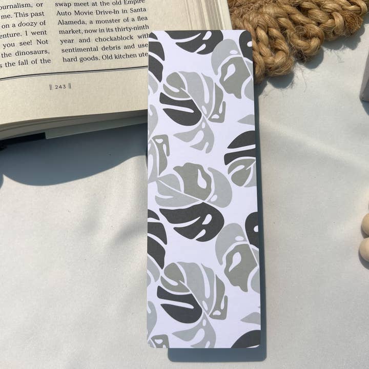 Marque-page en carton, Feuille de Monstera, Marque-page pour amateur de plantes pour la vente par See You Tomorrow Shop