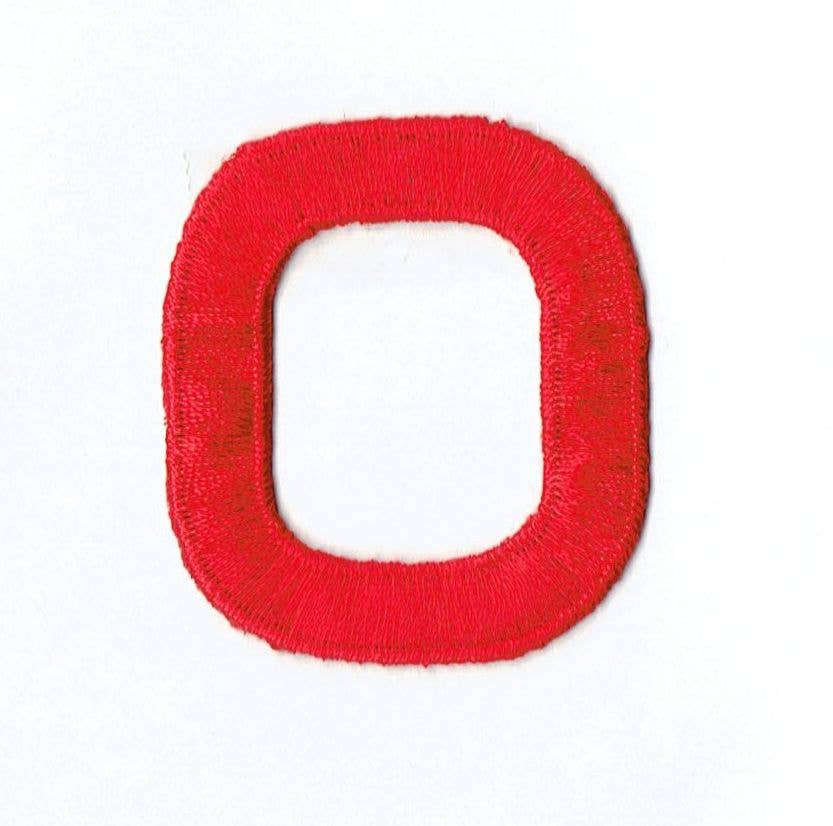 Wholesale Applique - Wholesale Patch - 2” Alphabet Red Letters - Block Style14