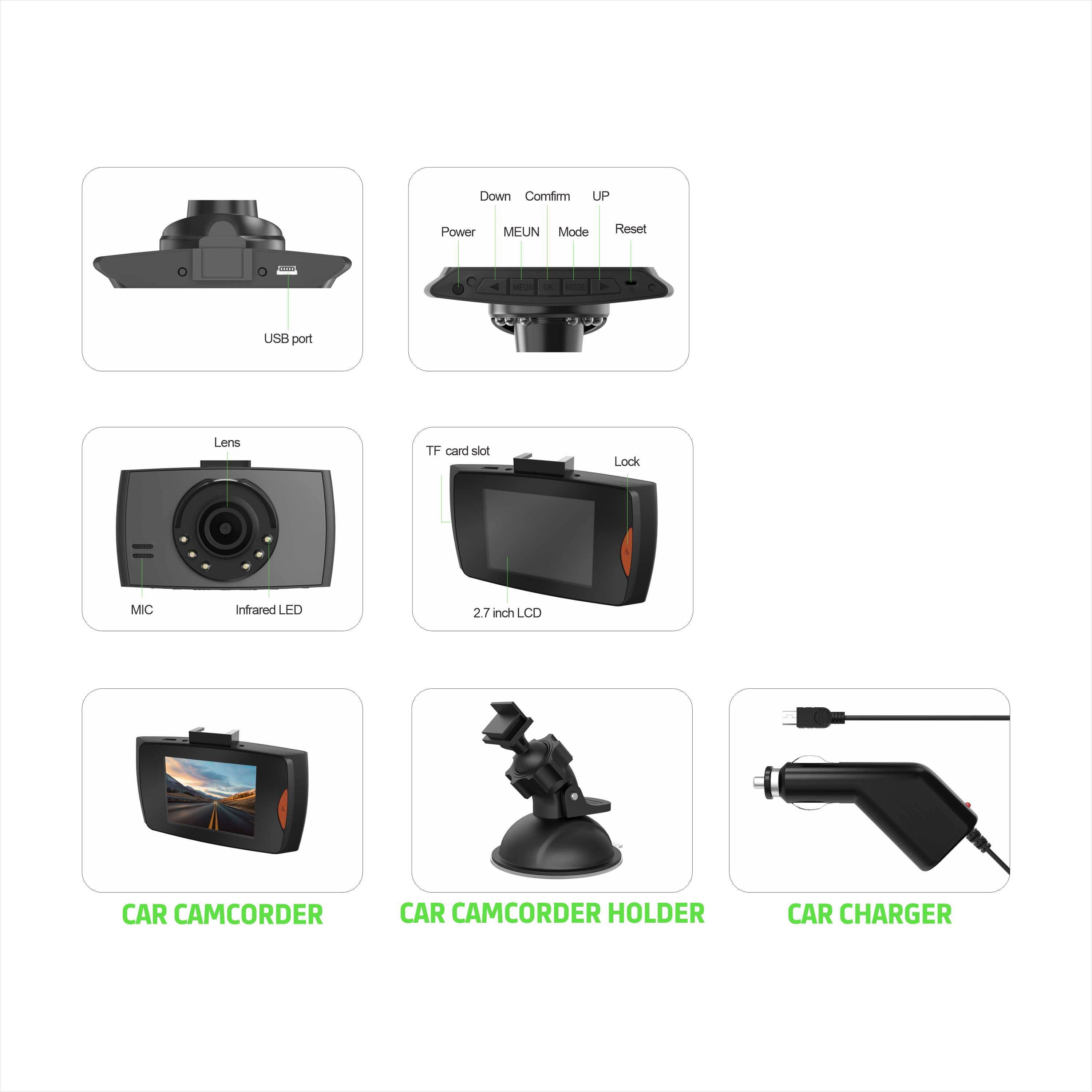 Mighty Wireless - Wholesale Car Decorative Charm - Unisex - iSoul Car Dash Camera MK1312
