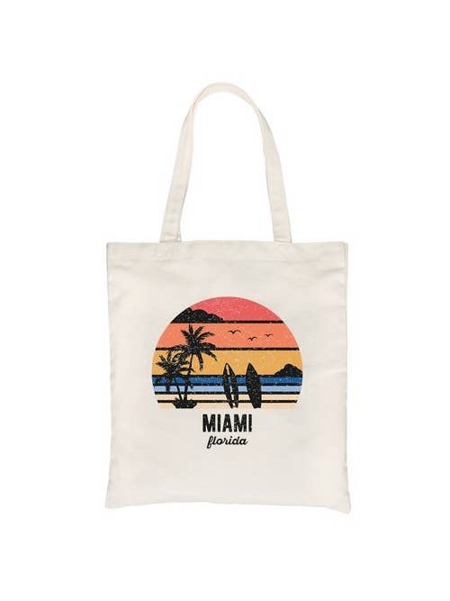 Beach-Miami Canvas Bag for wholesale by 365 In Love