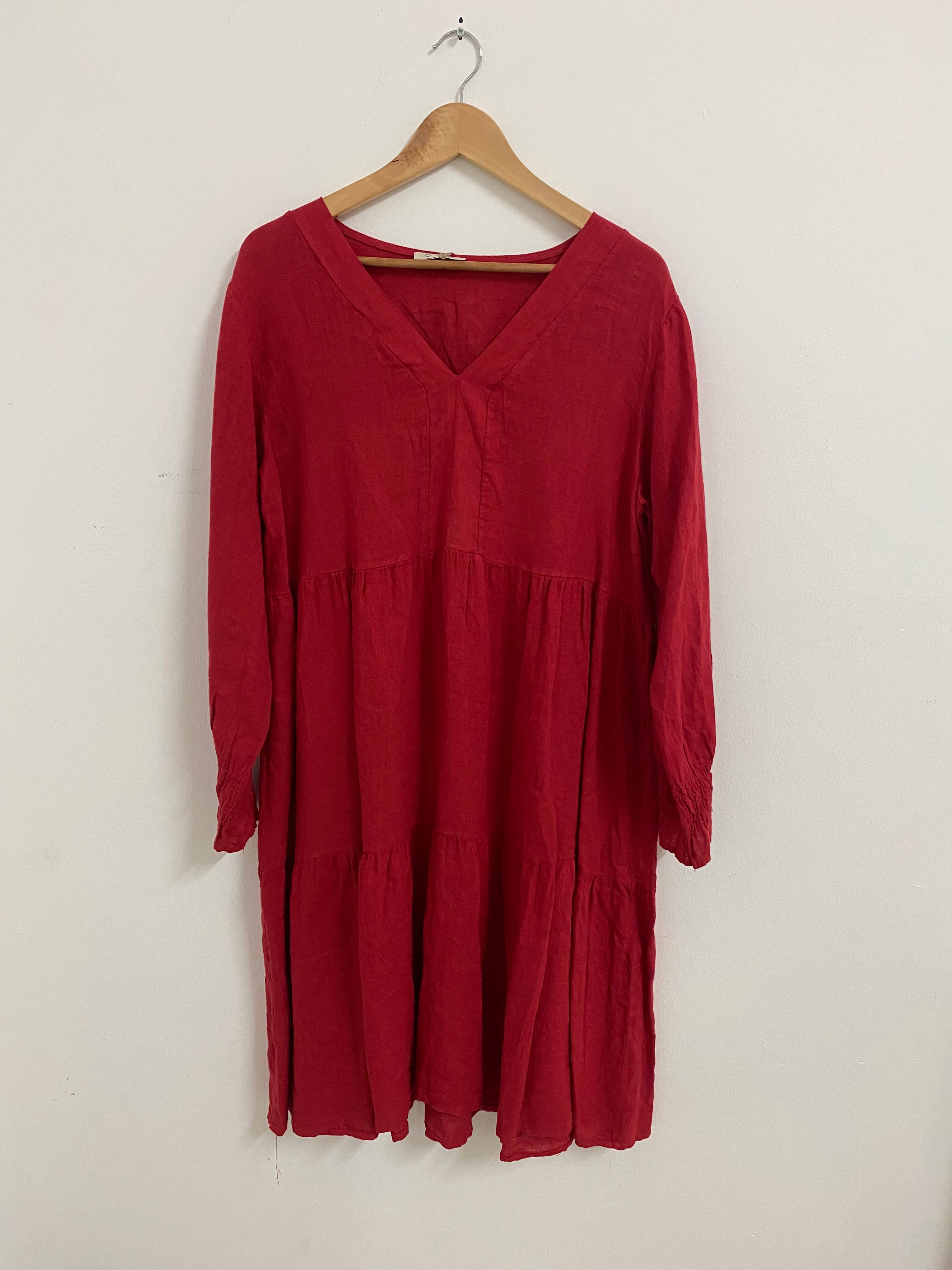 ORNELLA PARIS - Wholesale Dress - Women's - LEL-R5223 linen dress28