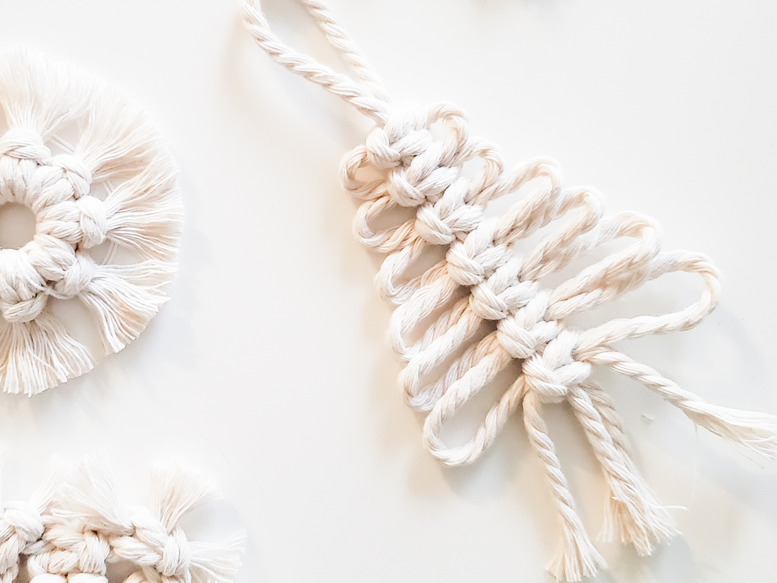 Caught In a Knot Co. - Wholesale Ornament - Macrame Christmas Tree Ornament | boho holiday decor2