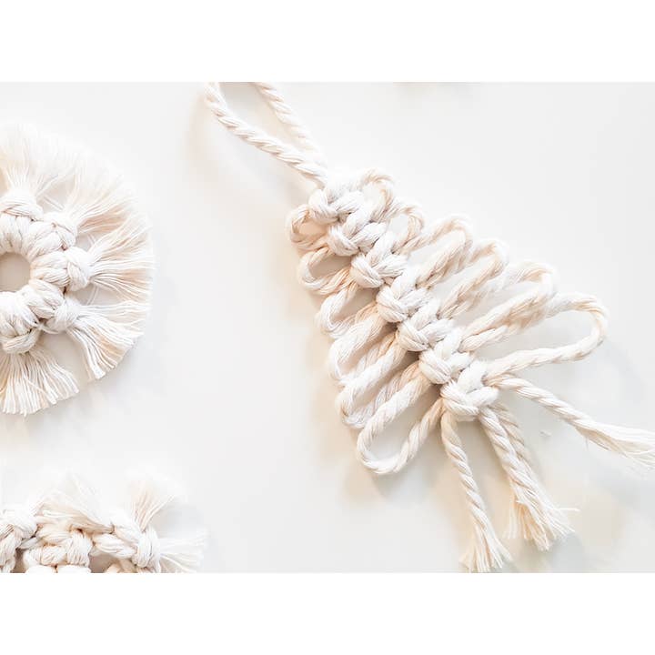 Caught In a Knot Co. - Wholesale Ornament - Macrame Christmas Tree Ornament | boho holiday decor2