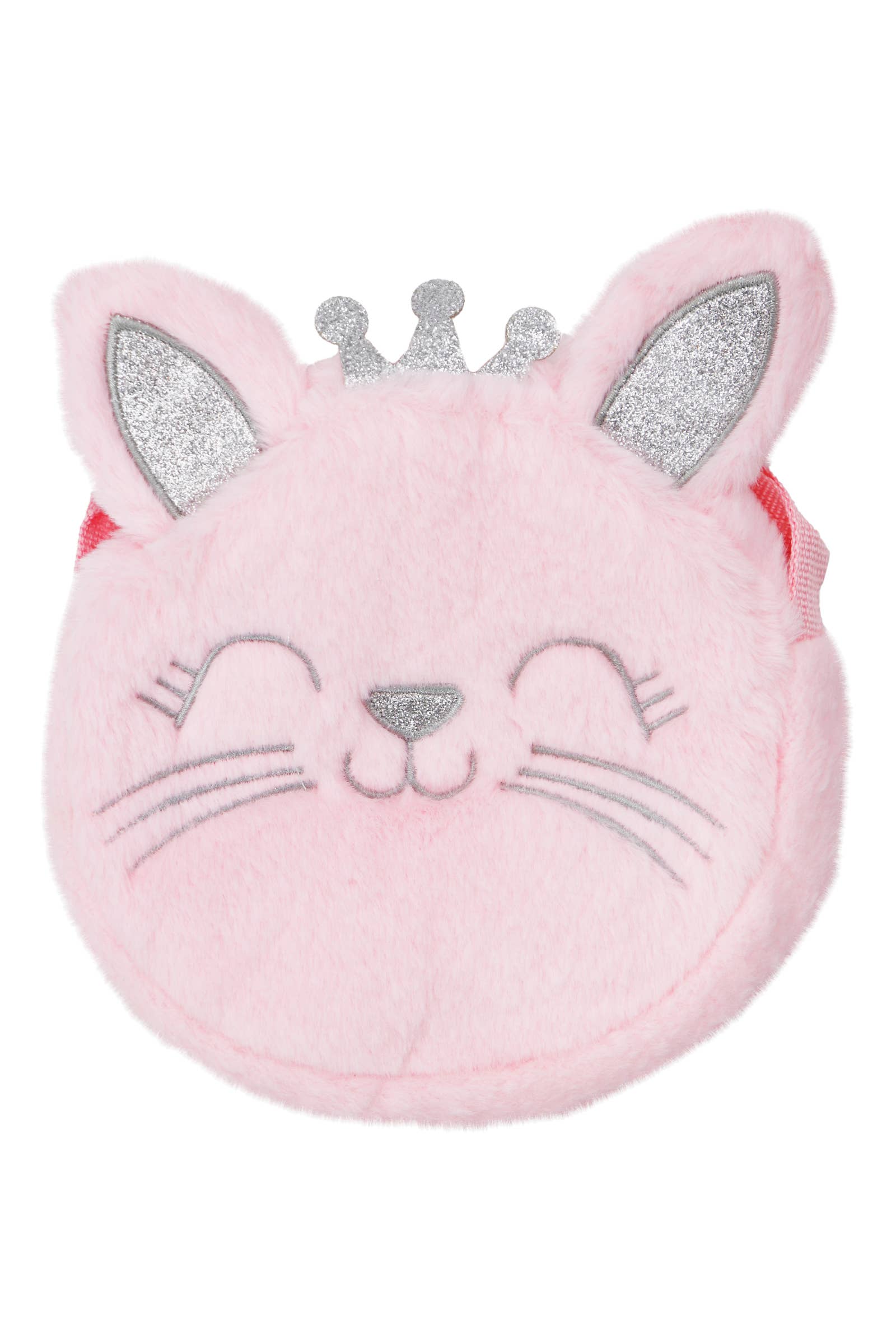 Cap Zone - Wholesale Crossbody Bag - Kids - Kitty Cat Princess Fuzzy Faux Fur Crossbody Bag7
