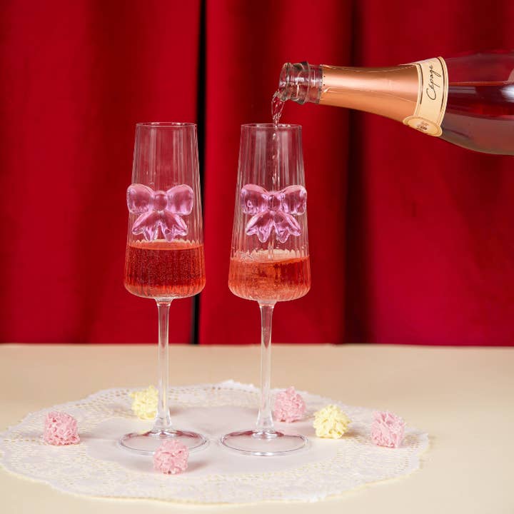 L'expressionist - Wholesale Champagne Flute - Set of 2 knot flutes1