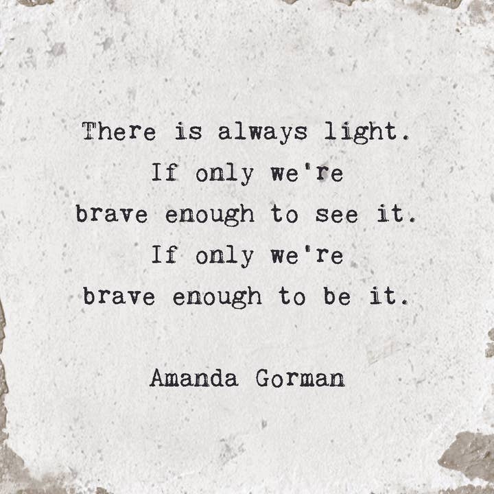 Marble Coasters - Little Gem -There Is Always Light for wholesale by Cedar Mountain Studios