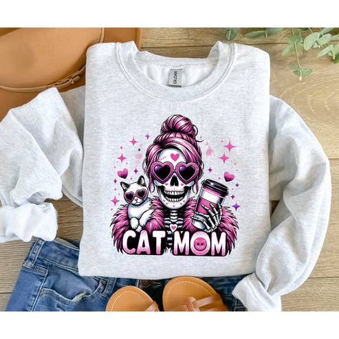 Cat Mom Skeleton for wholesale by Kustomized Kreations