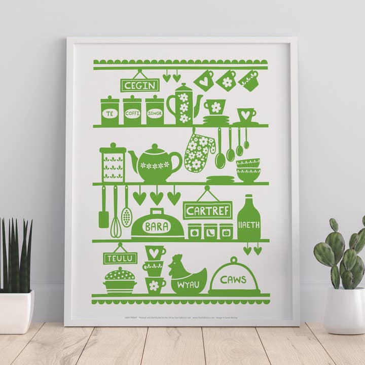 Poster gallese - Welsh Foods - Stampa artistica premium 11 x 14» per la vendita all'ingrosso da parte di Star Editions