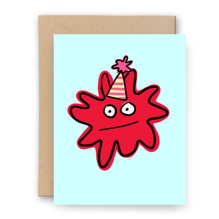 Splat-Feier - Grußkarte für den Großhandel von Little Tomato