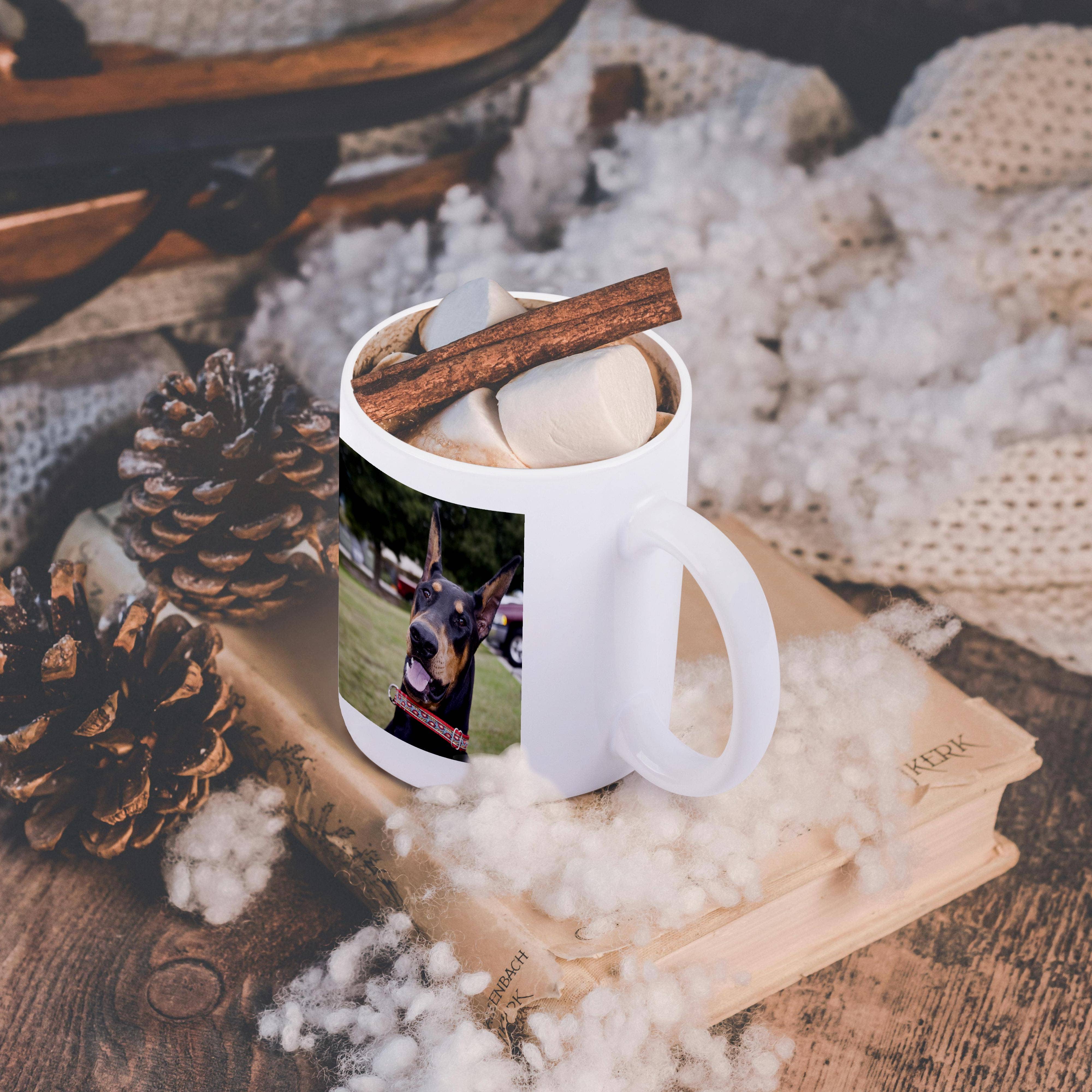 3dRose - Wholesale Coffee Mug - 3dRose, Fun photo of a Doberman Pinscher dog - US05 ZMU0264 - Zandria Muench Beraldo, Mug11