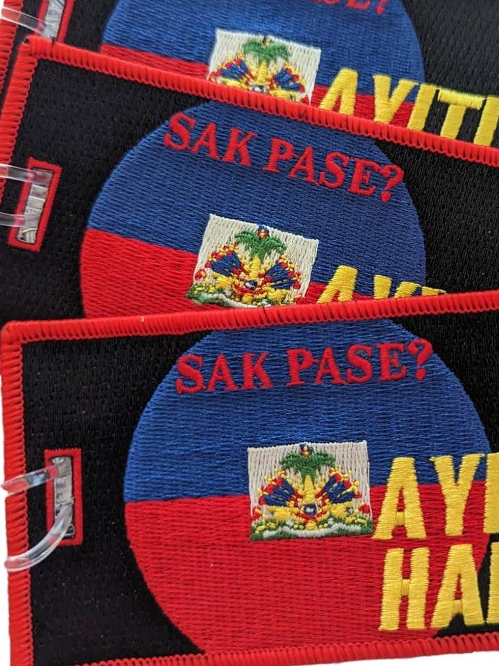 HAITI Flag Luggage Tag for wholesale by FUNNYBAGTAGS by Cukiegirl