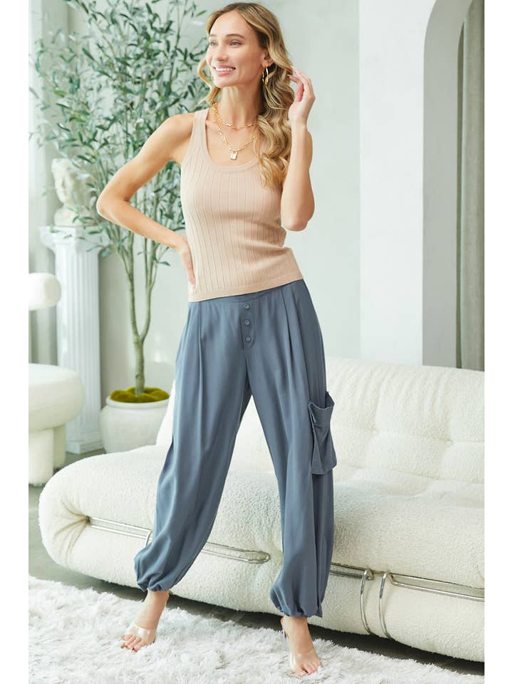 Sweet Lovely by Jen - Wholesale Lounge Sweatpants/Joggers - Women's - BOHO FEELS FLOWY LOOSE FIT JOGGER PANTS32