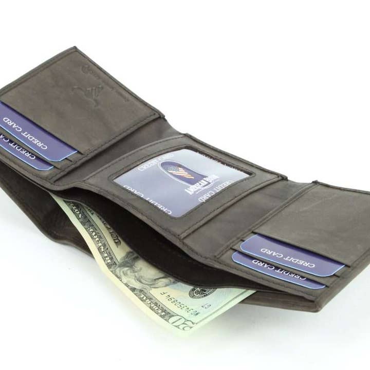 Leather Impressions Inc - Wholesale Wallet - Men's - American Bison Tall Trifold Wallet18