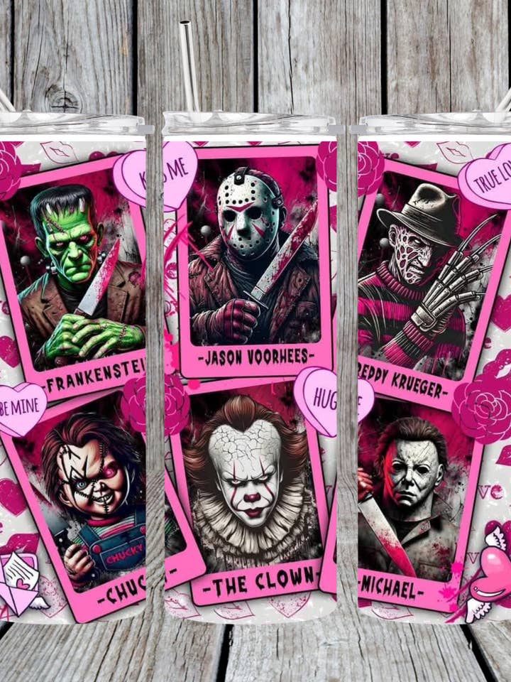 Gobelet d'horreur de la Saint-Valentin pour la vente par Eclectic Wallflower Boutique