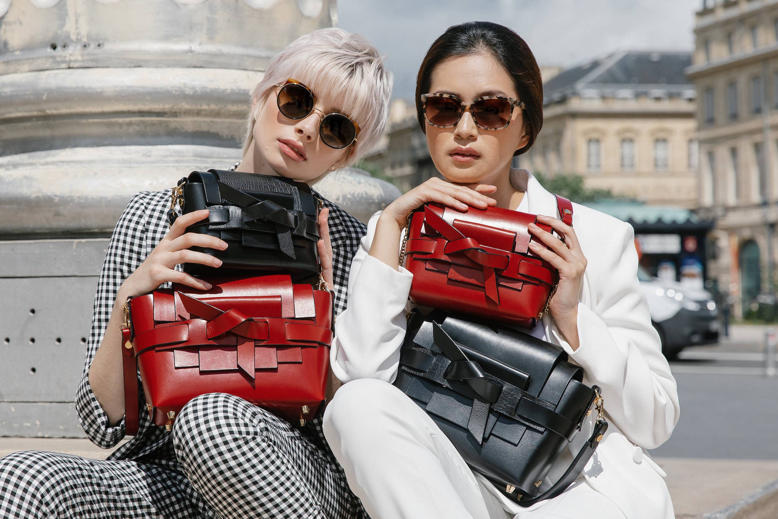 Chérietta.O - Vendita all'ingrosso Borsa con manico - Donna - Mina - Rosso8