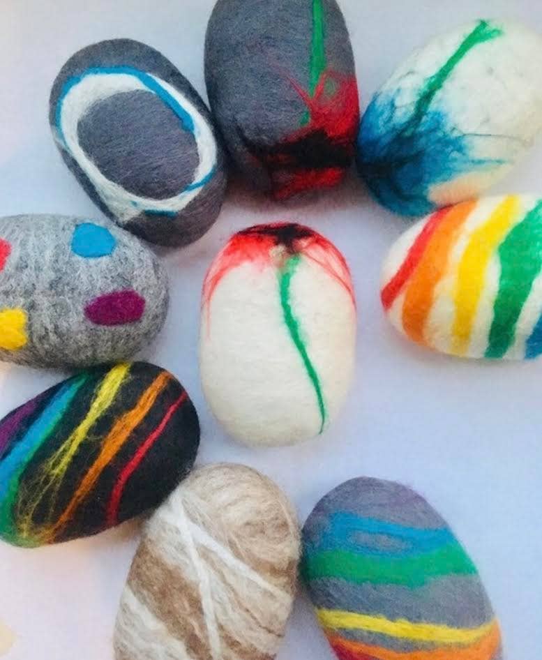 Lucy Antwis - Wholesale Bar Soap - Felted patterned soaps9