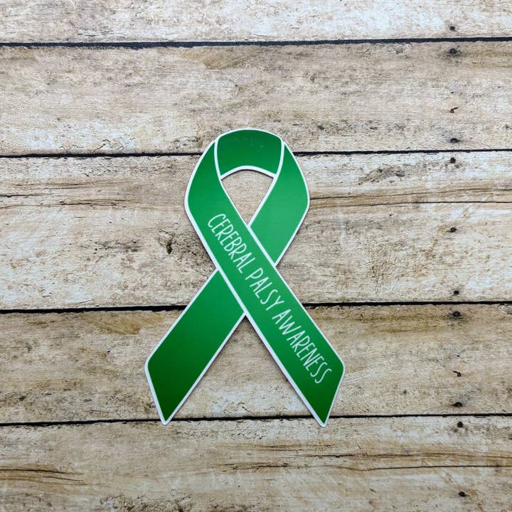 Made with Monday - Wholesale Sticker - Cerebral Palsy Awareness Ribbon Sticker1