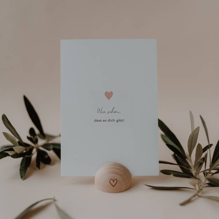 Watercolor Card Heart How Beautiful (PU= 10 pcs) for wholesale by Eulenschnitt