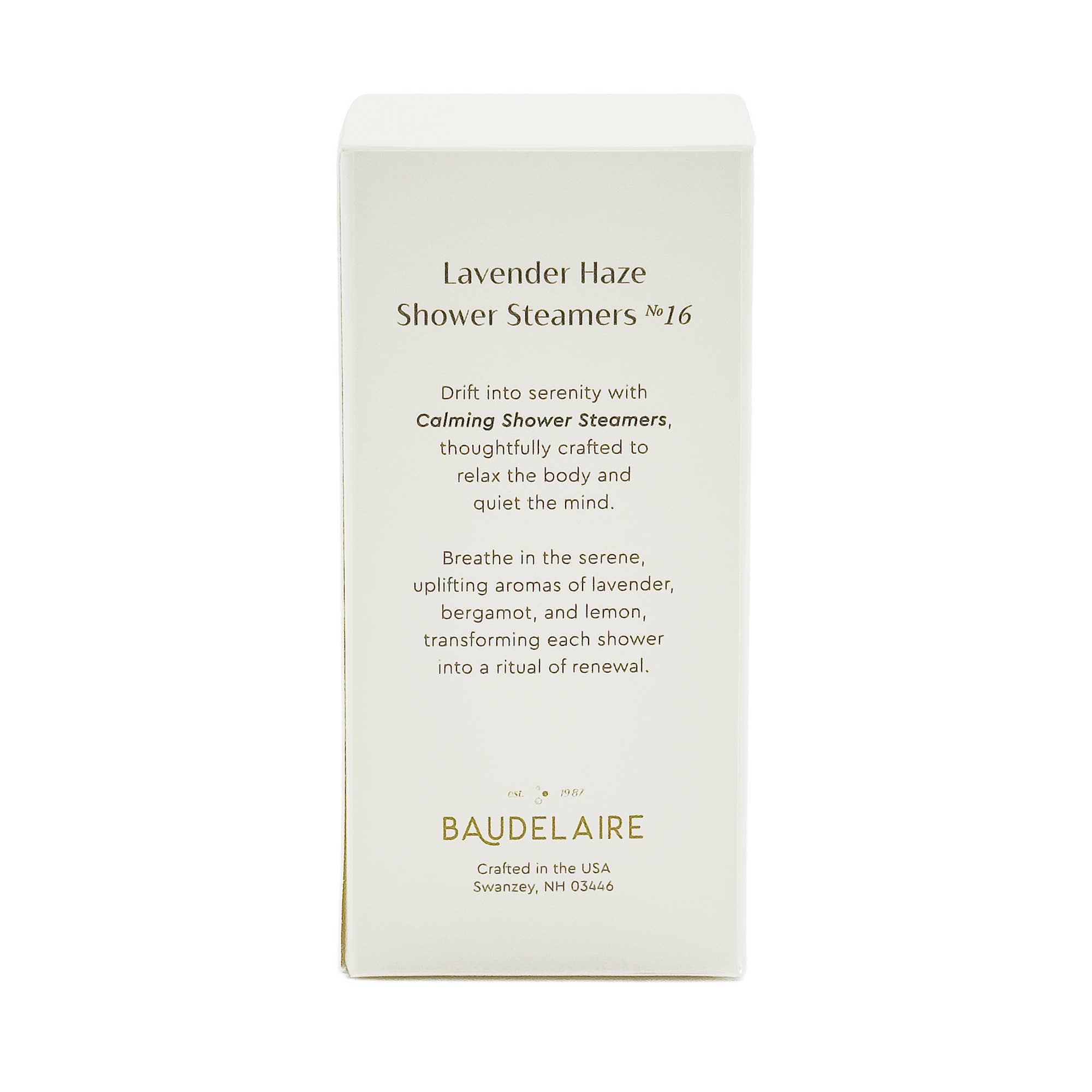 Baudelaire - Wholesale Shower Steamer/Bomb - CALM – Lavender Haze Shower Steamers 7oz1