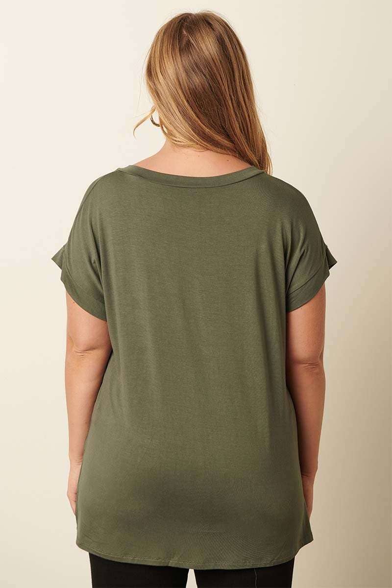 mittoshop - Vente T-shirt – femme - T-SHIRT À COL EN V EN BAMBOU16