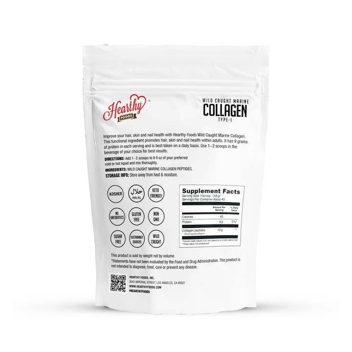 Hearthy Foods - Wholesale Protein/Superfood Powder - Premium Wild Caught Marine Collagen Powder1