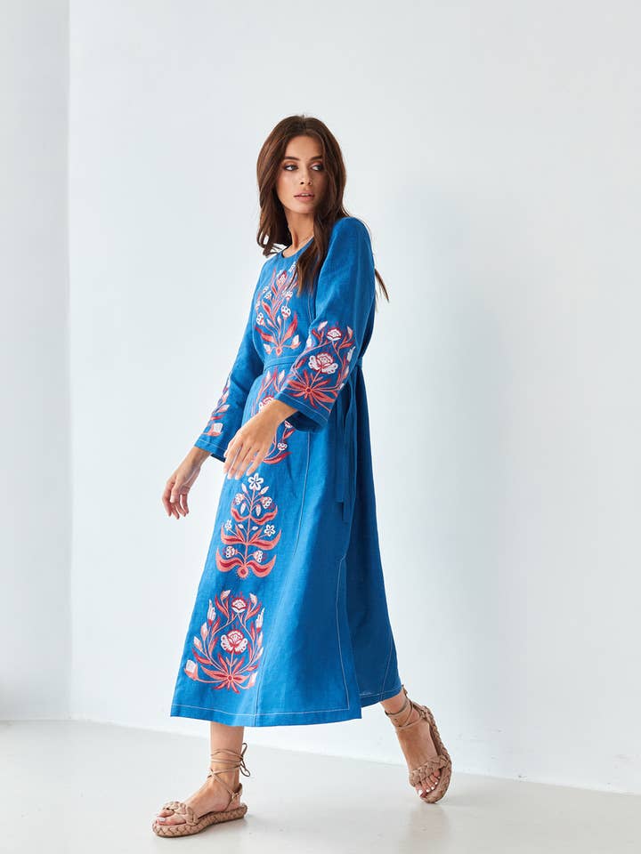 Vestido Bordado Tisa por atacado de Handmade Originals Ukraine