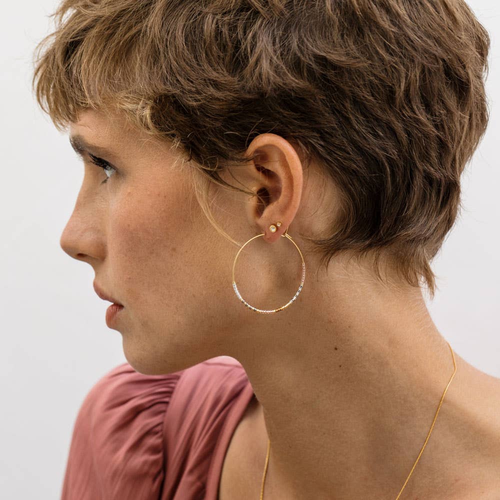 Amano Studio - Wholesale Hoop Earrings - Japanese Seed Bead Hoops- multiple colorways8