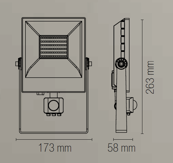 Gruppo F.T - Wholesale Outdoor/Lawn Light - AXEL sensor LED projector in silver aluminum with IP65 CCT motion sensor7