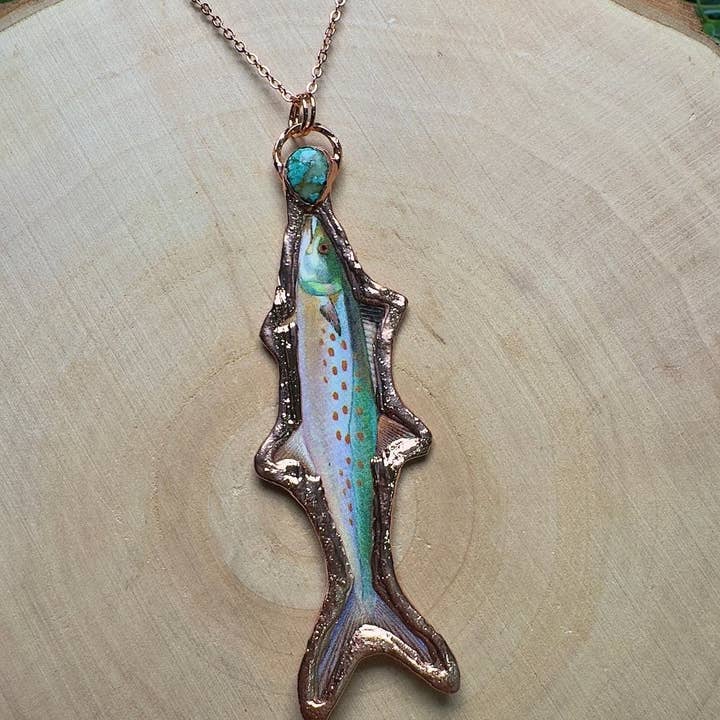 Spanish Mackerel and Turquoise Necklace and other Purchase Wholesale bière automatique. Free Returns & Net 60 Terms on Faire trending on Faire.