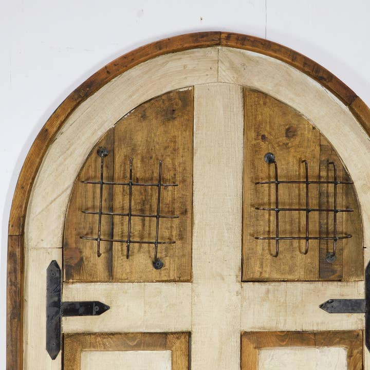 My Amigos Imports – wholesale Wall Accent – Tuscany Rustic Window-Wall Decor-Iron-Wood-30x47H in 2