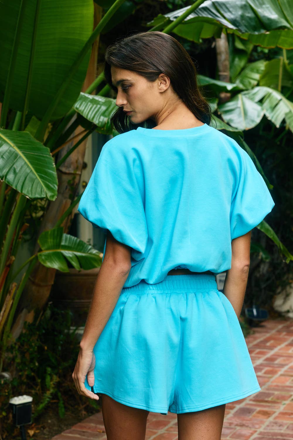 BUCKETLIST INC - Wholesale Shorts - Women's - P5468A Scuba Elastic Waist Banded Solid Shorts15