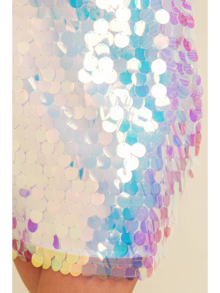 Pearl CS10270Y - Iridescent Disc Sequin Skirt for wholesale on Faire3