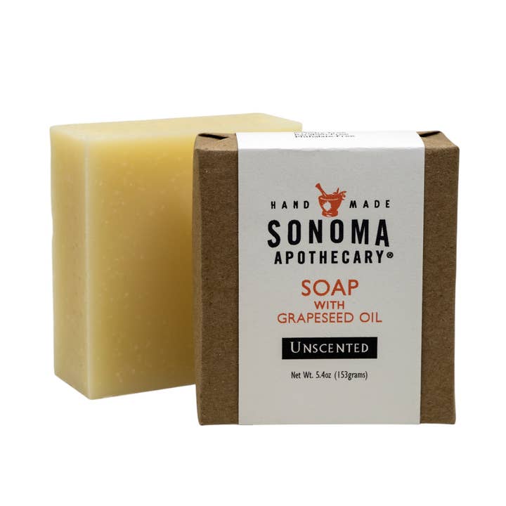 Handmade Bar Soap UNSCENTED (Fragrance-Free) for wholesale by Sonoma Apothecary