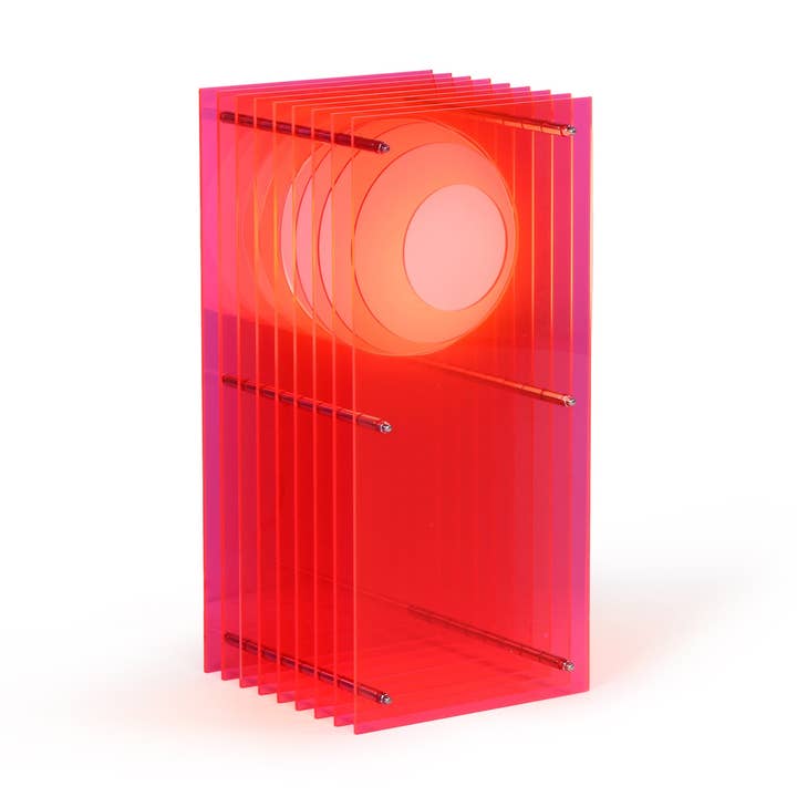 Lớp small rectangle in electric pink acrylic for wholesale by BANG