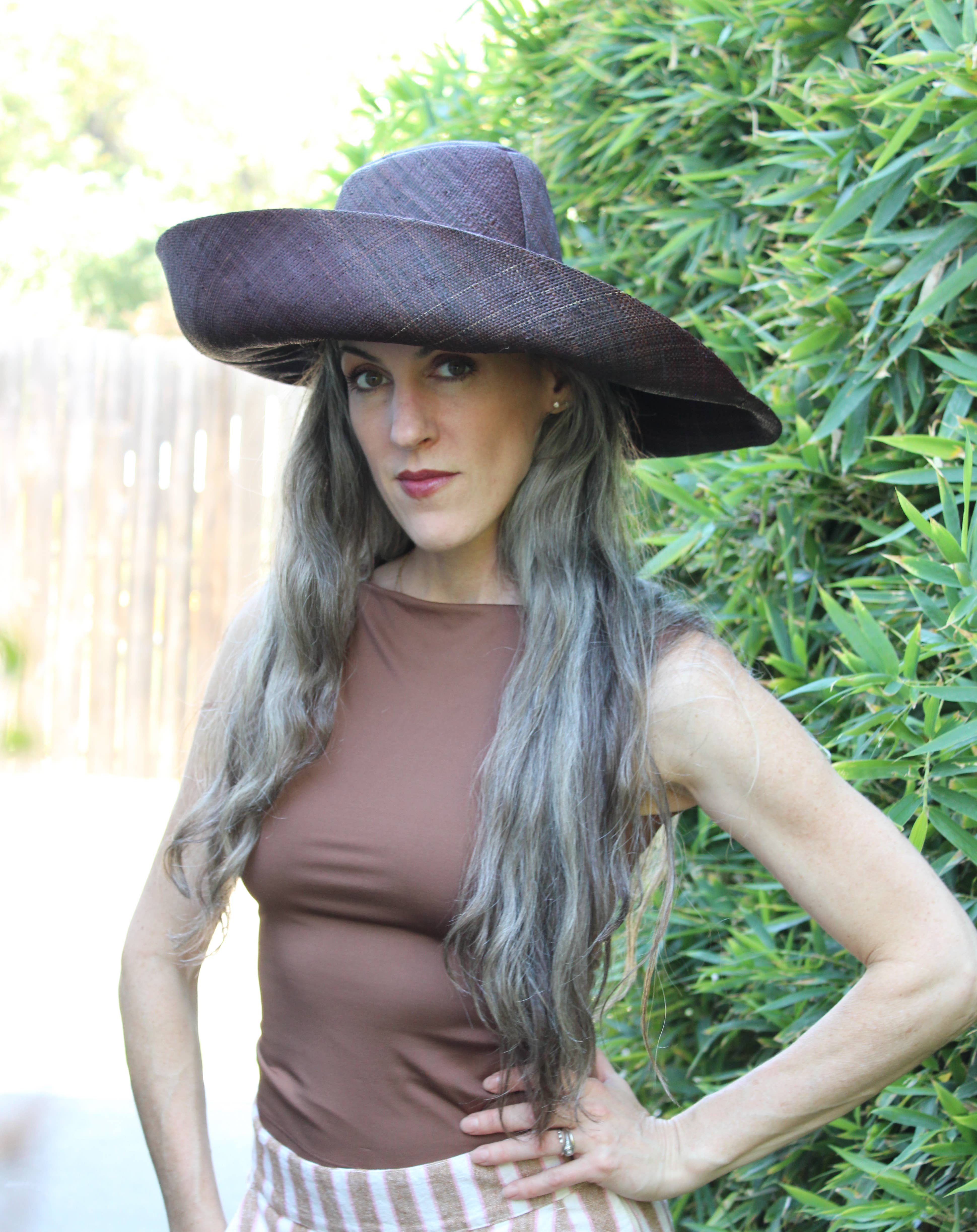 Shebobo - Wholesale Straw Hat - Women's - Monica 5" & 7" Wide Brim Solid Color Packable Straw Sun Hats8