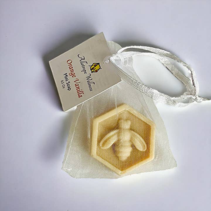 Allotrope Wellness, Inc. - Wholesale Bar Soap - Orange Vanilla Mini Soap4