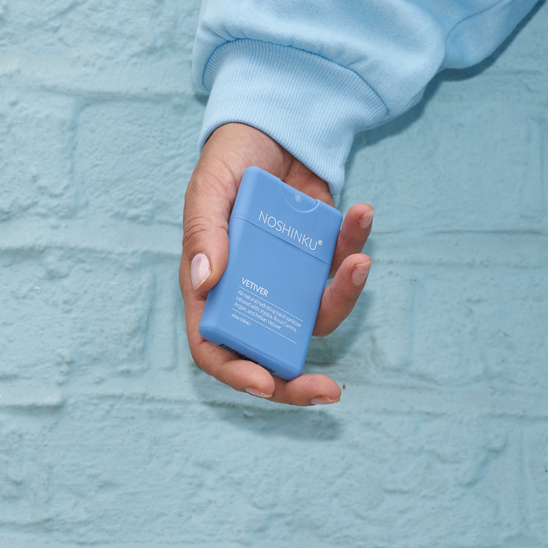 Noshinku - Wholesale Hand sanitiser - Refillable Vetiver Patchouli Hydrating Pocket Hand Sanitizer8