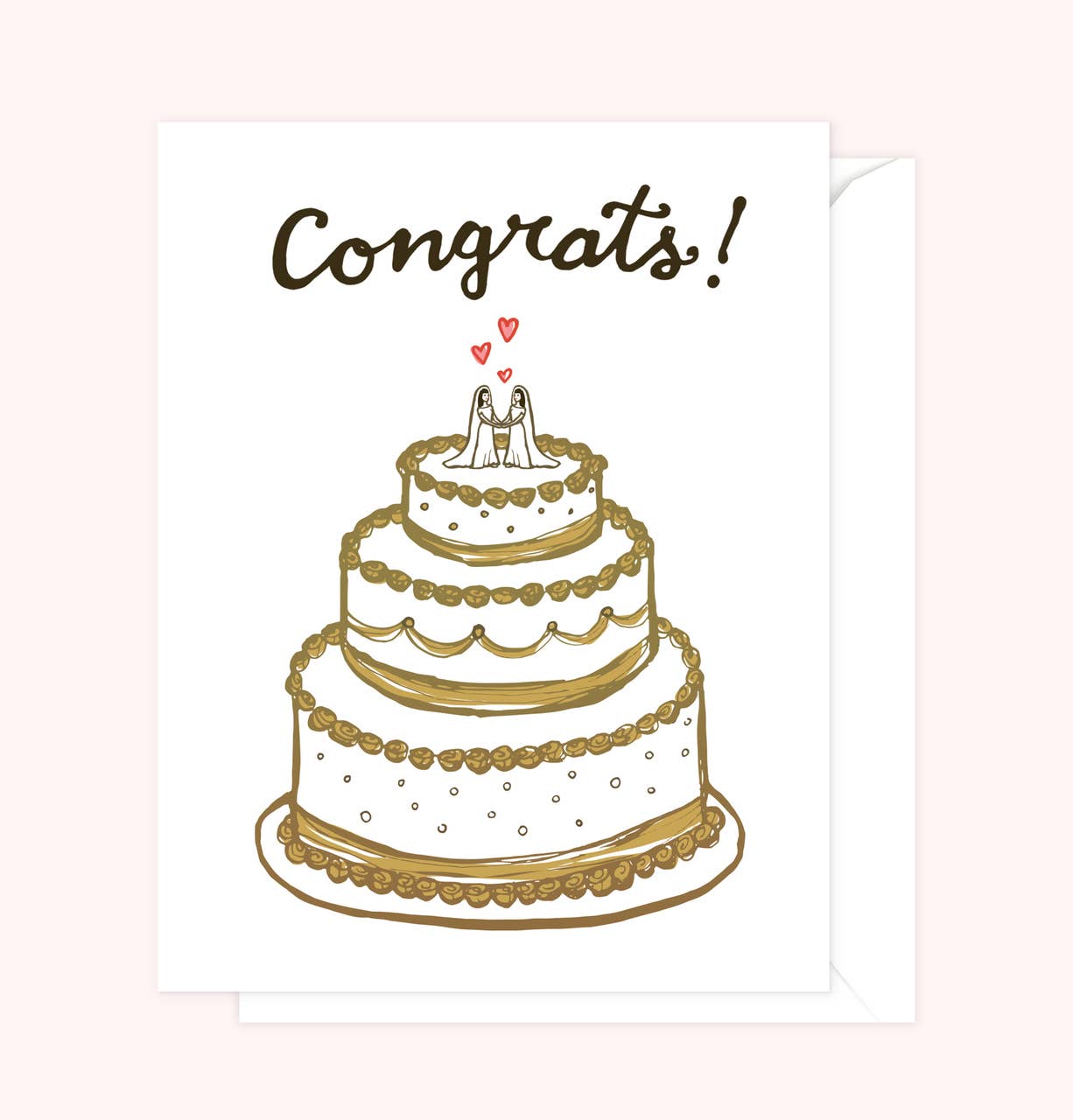 Sassy Banana Design Co. - Wholesale Wedding Card - Congrats! Wedding Greeting Card1