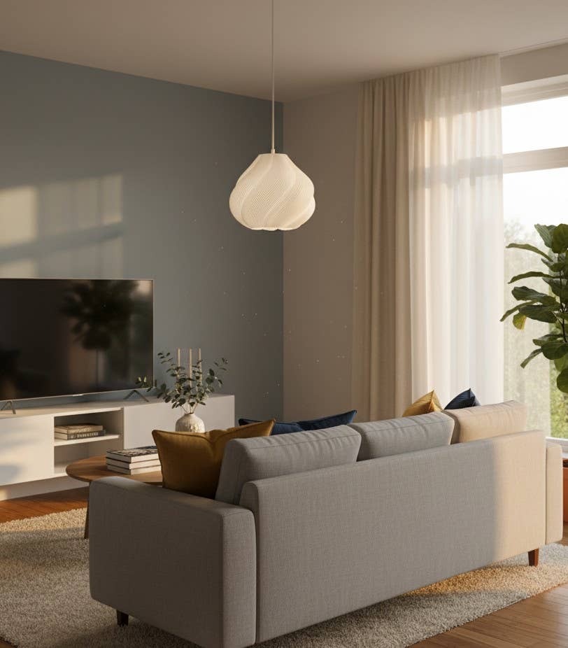 Coast Fig - Wholesale Chandelier/Hanging Light - Lámpara de techo - Concha ondulada3