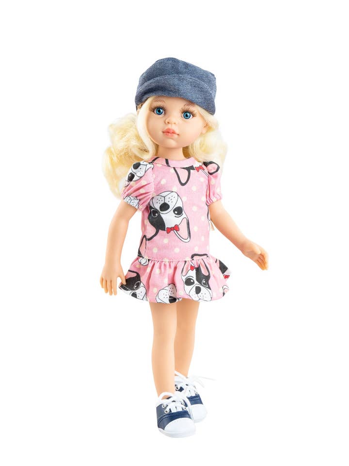 Las Amigas Doll - Claudia with Dog Dress - Paola Reina for wholesale by Shine on me Distribution