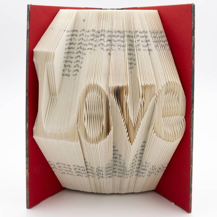 Sculpted Books - Wholesale Sculpture - Love sculpture (completed)
