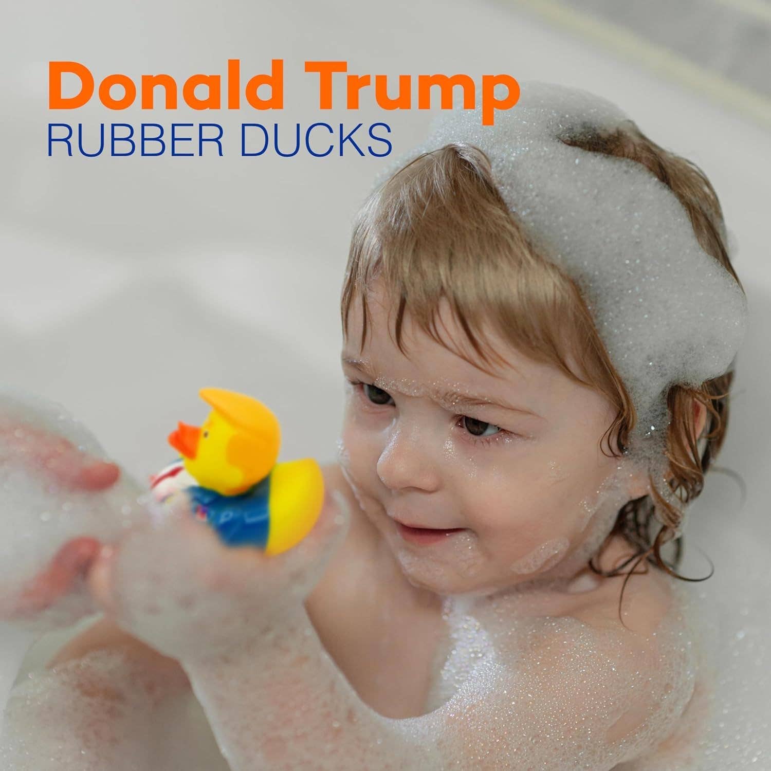 4E's Novelty - Wholesale Bath Toy - Baby - Trump Ducks -  Unique Jeep Accessories and Novelty Gift for Trump Supporters - 6 pcs per pack3