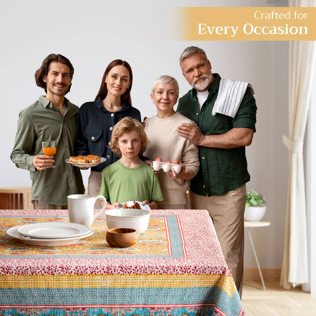 Maison d'Hermine - Design in Every Thread - Wholesale Tablecloth - Tablecloths 100% Cotton - 3 Shapes - Marquise4