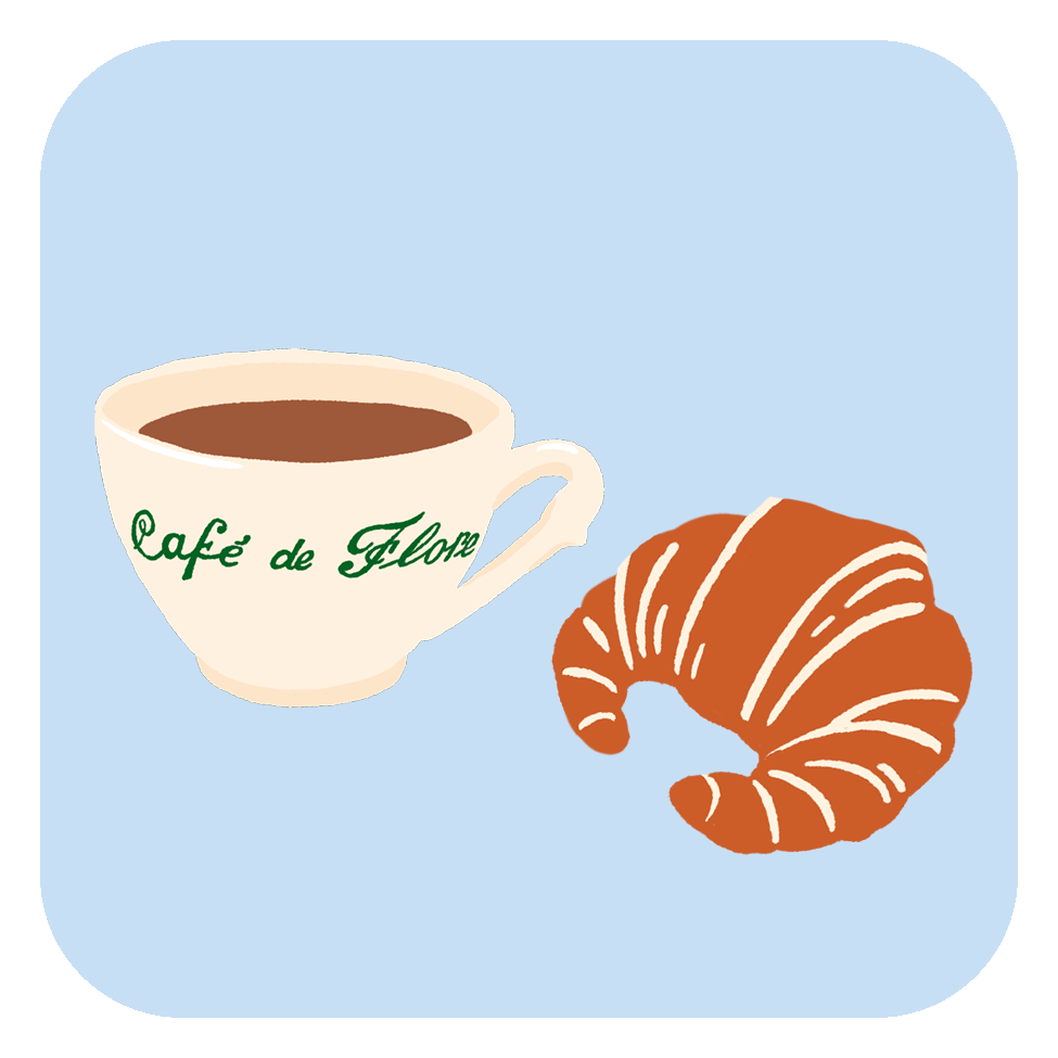 Hot Dang Press - Venta al por mayor Kit de manualidades - Parche Termoadhesivo Amigos del Desayuno Parisino1