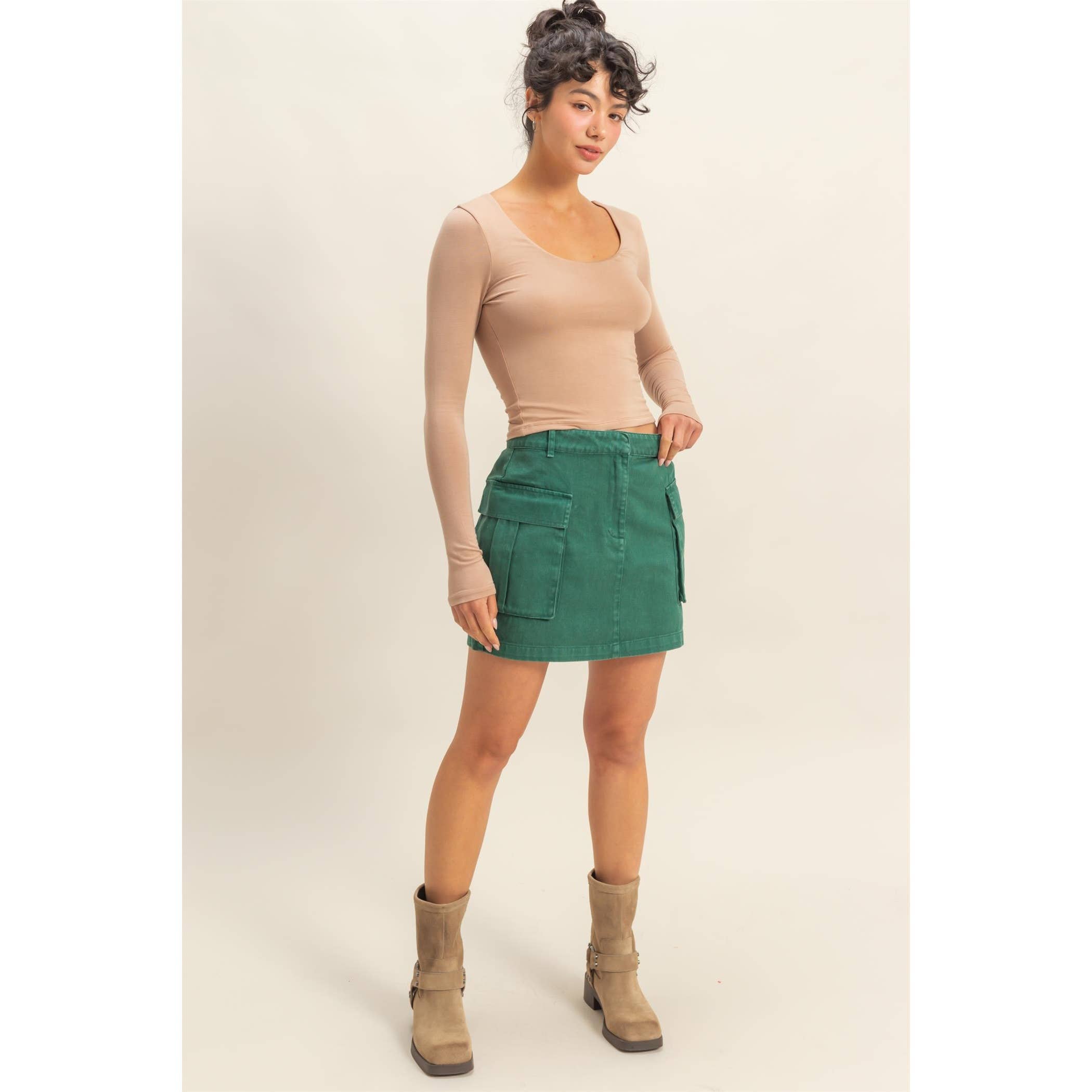 HYFVE - Wholesale Knit Top - Women's - Scoop Neck Long Sleeve Crop Top22