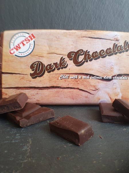 Dark chocolate bars for wholesale by Cwtsh Chocolate