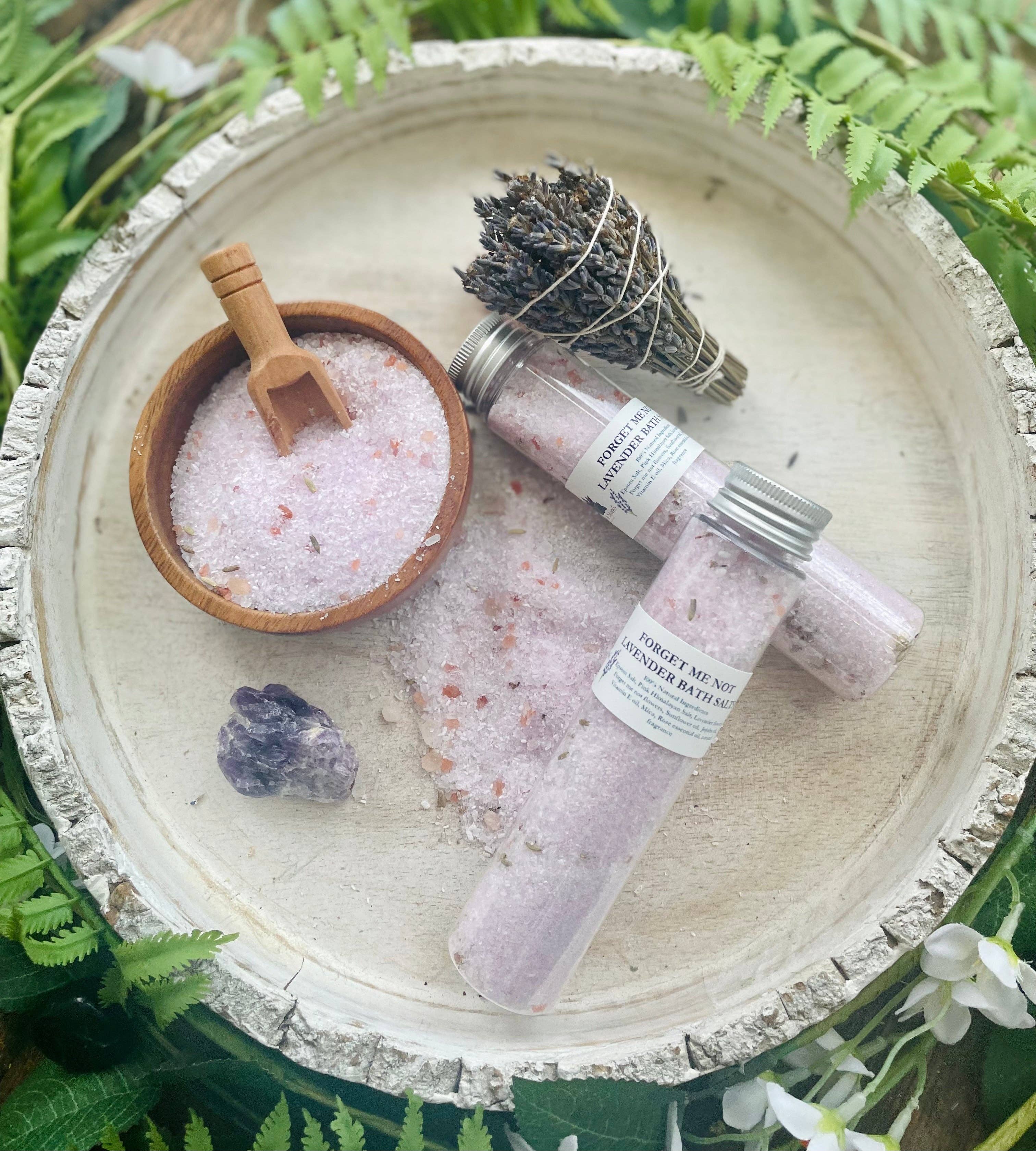 Sage & Stone Apothecary - Vendita all'ingrosso Sali da bagno - Tubetti di Sali da Bagno alla Lavanda Non Ti Scordar di Me3